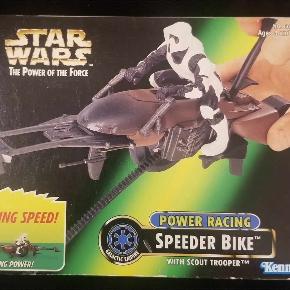 Star Wars Power Racer Speeder Bike Vintage New in the Box